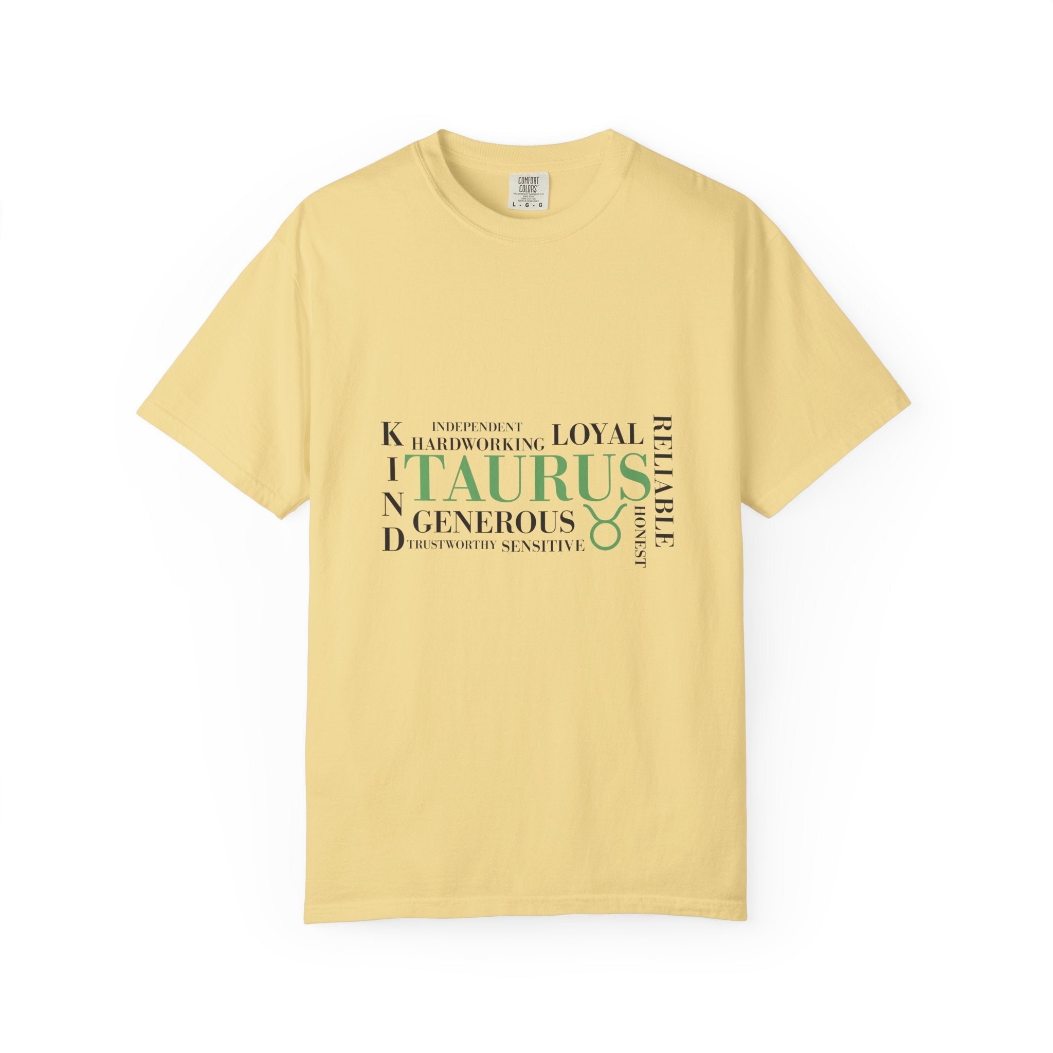 Taurus Zodiac Word Cloud T-Shirt | Astrology Taurus Tee - Jana Recrafted