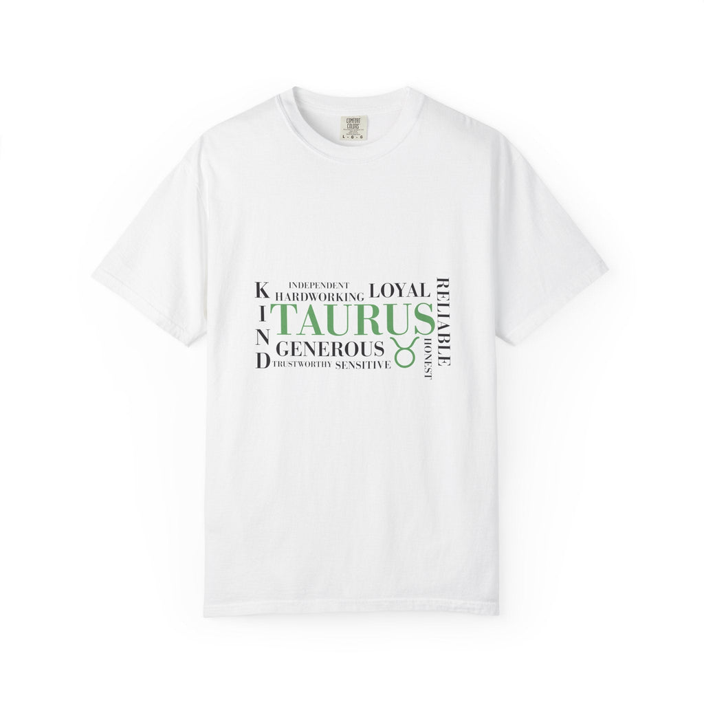 Taurus Zodiac Word Cloud T-Shirt | Astrology Taurus Tee - Jana Recrafted