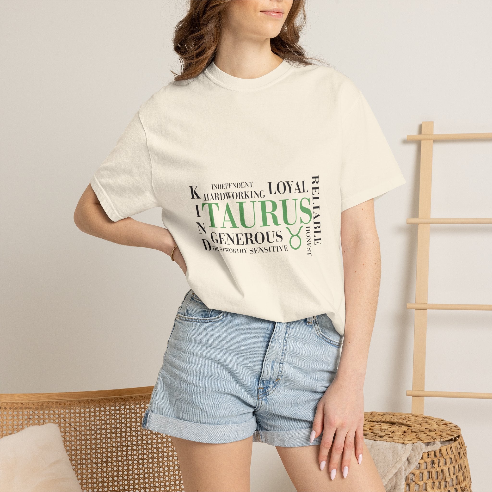 Taurus Zodiac Word Cloud T-Shirt | Astrology Taurus Tee - Jana Recrafted