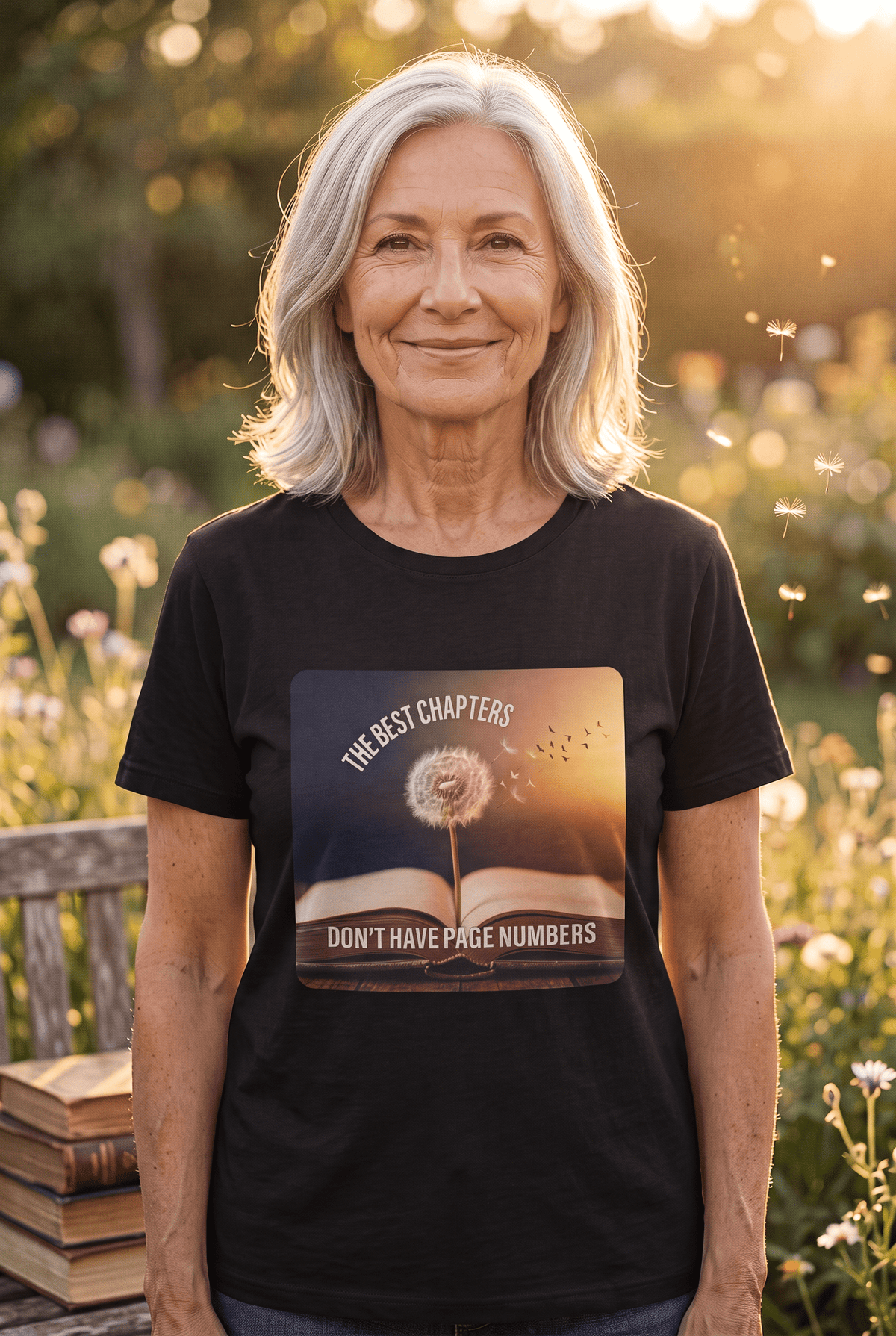 The Best Chapters Don’t Have Page Numbers — Graphic T-Shirt - Jana Recrafted