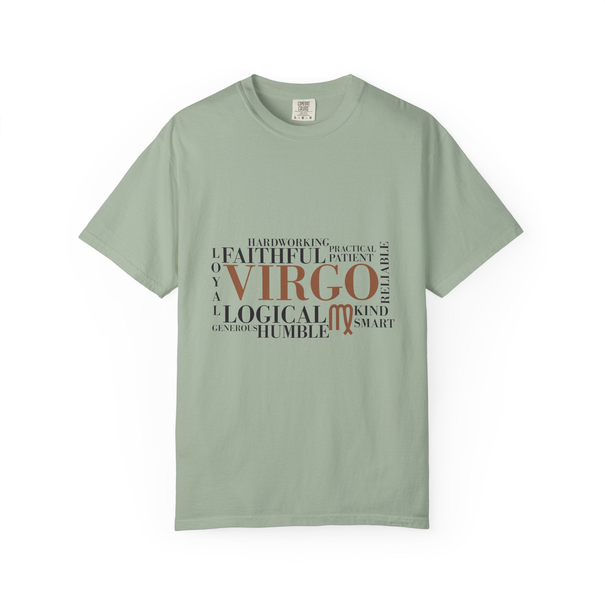Virgo Word Cloud T-Shirt | Zodiac Sign Typography Tee, Astrology Graphic - Jana Recrafted