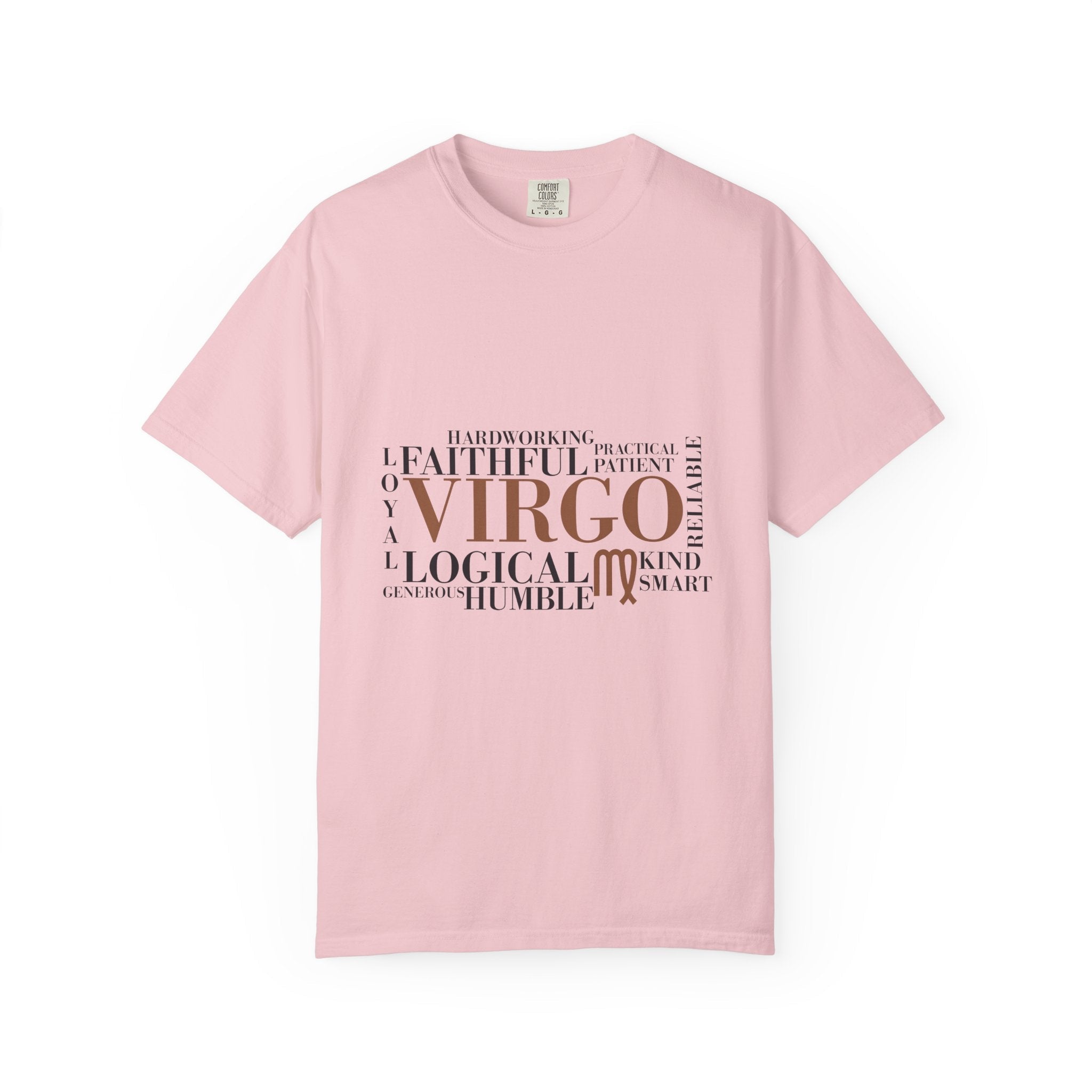 Virgo Word Cloud T-Shirt | Zodiac Sign Typography Tee, Astrology Graphic - Jana Recrafted