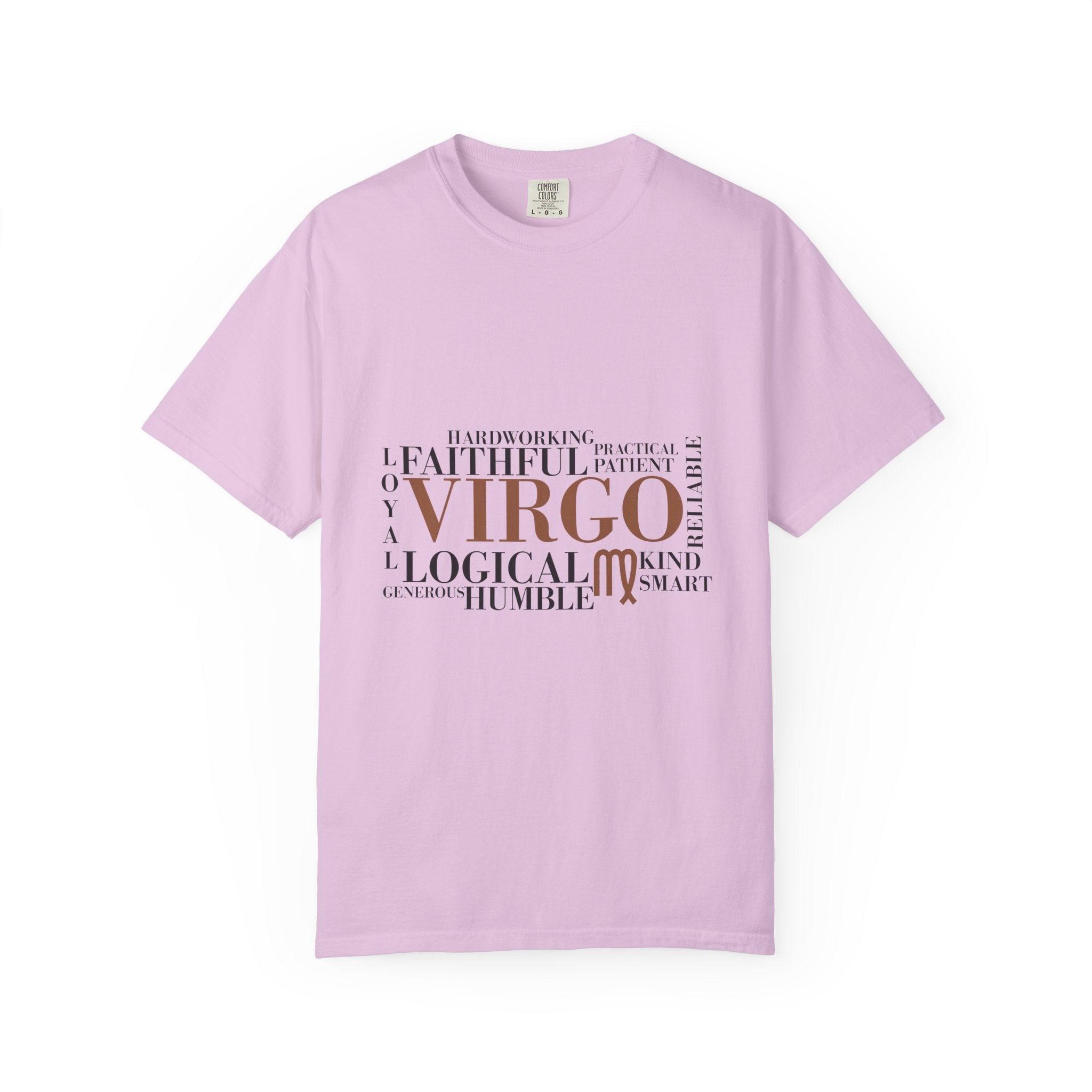 Virgo Word Cloud T-Shirt | Zodiac Sign Typography Tee, Astrology Graphic - Jana Recrafted