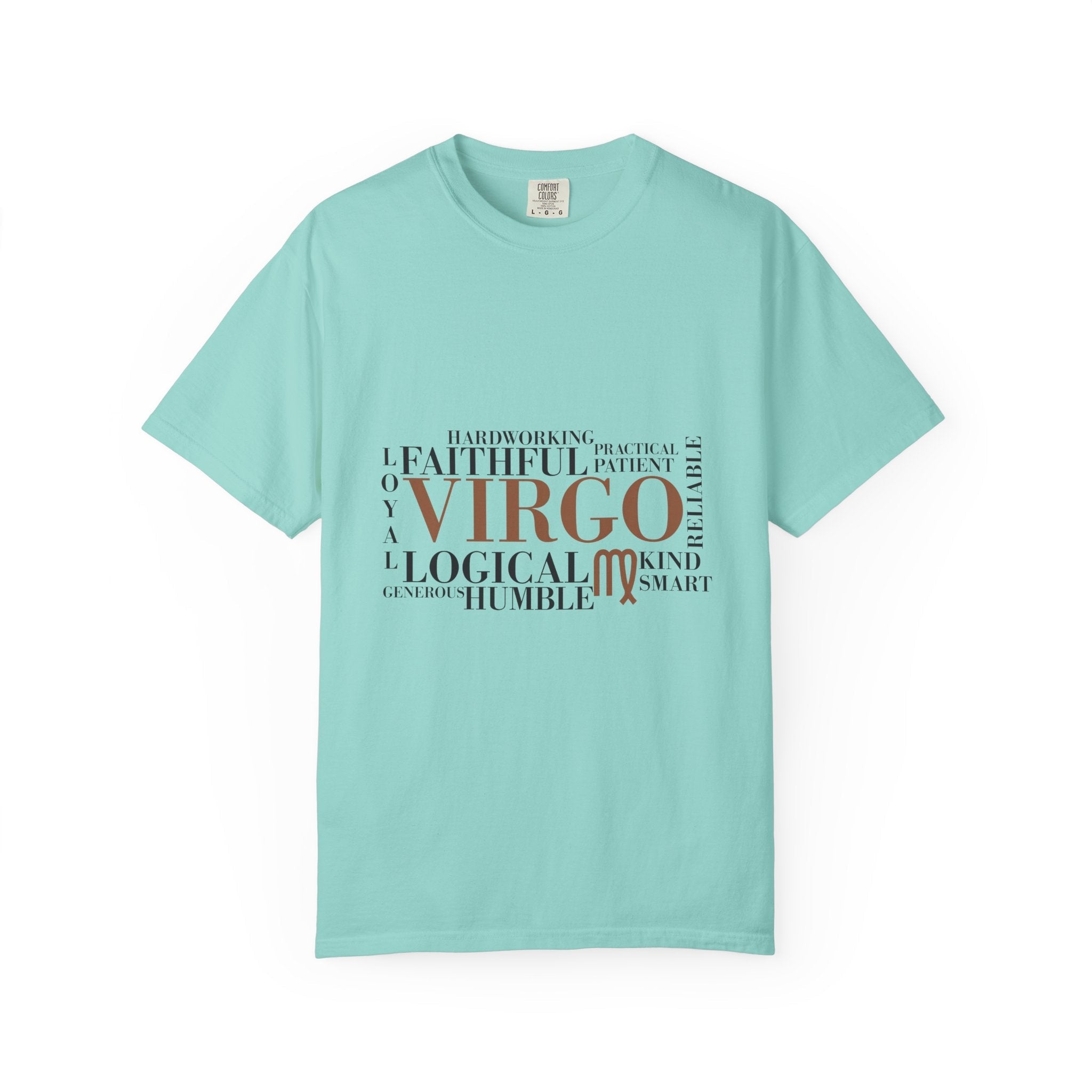 Virgo Word Cloud T-Shirt | Zodiac Sign Typography Tee, Astrology Graphic - Jana Recrafted