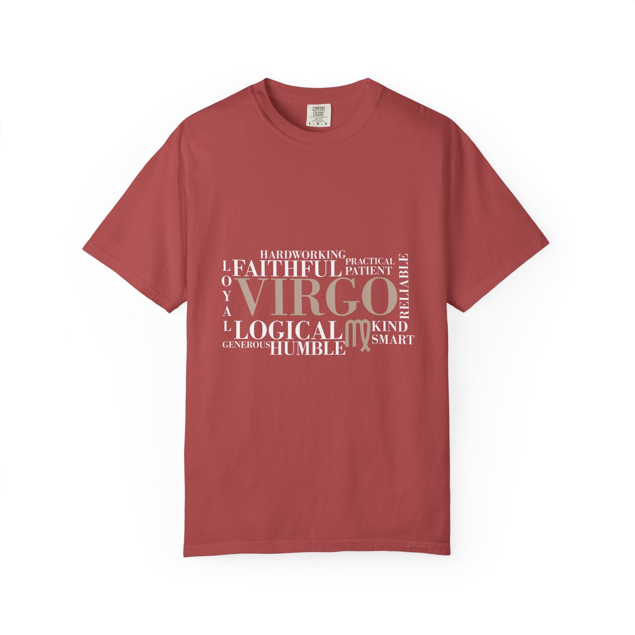 Virgo Word Cloud T-Shirt | Zodiac Virgo Typography Tee - Jana Recrafted